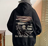 Худі оверсайз чоловіча толстовка зимова з капюшоном, фото 6