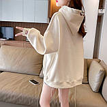 Оверсайз худі толстовка тепла з капюшоном жіноча, фото 3