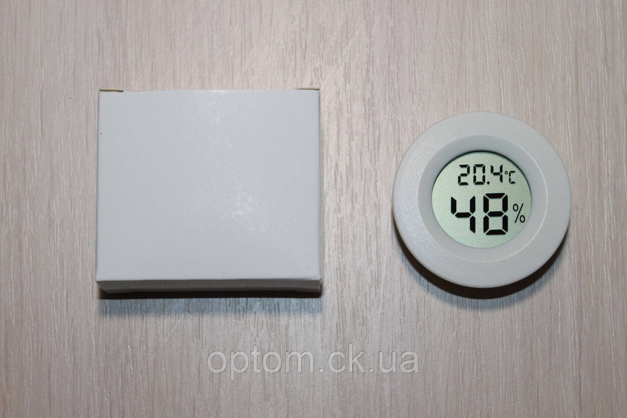 Термометр електронний Круглий Box White
