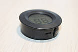 Термометр-гігрометр електронний Круглий Box Black, фото 2