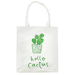 Екосумка шоппер Bambi BBG-12-15-18 тканинна 32-37 см Hello Cactus, World-of-Toys