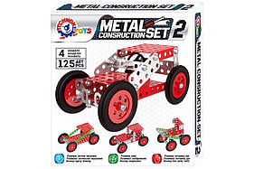 Дитячий "Конструктор металевий" ТехноК 6405TXK, 125 деталей, World-of-Toys