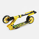 Дитячий двоколісний самокат Best Scooter RIO Жовтий, фото 7