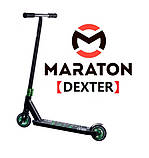 Самокат для трюків Maraton DEXTER Зелений (2021) + Пеги 2 шт, фото 3
