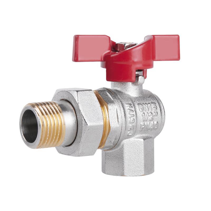Кран кульовий "Американка" SD Plus кутовий 1/2" ВЗ SD222W15, фото 1