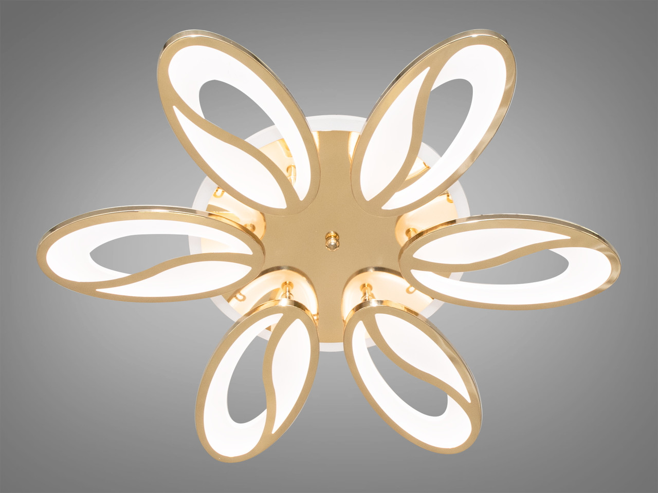 Сучасна LED-люстра в стилі модерн, колір золото, 105 W на 14 м2 8090-6G-LS