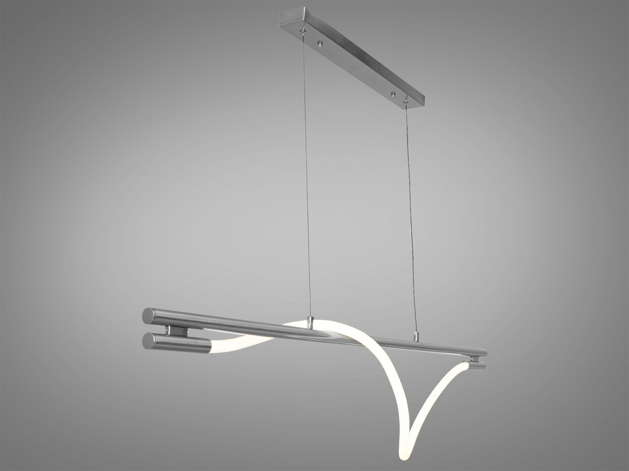 Світлодіодна люстра для кухні хром 15W з гнучким дизайном 9609-L1200CH