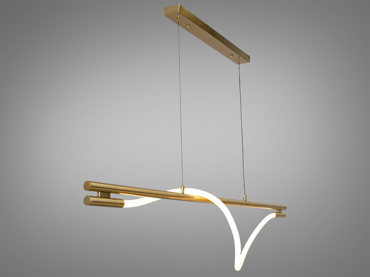 Підвісний LED світильник бронзовий шланг для залу 15 W 9609-L1200GAB