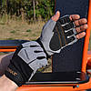 Рукавички для фітнесу MadMax MFG-871 Damasteel Grey/Black S, фото 3