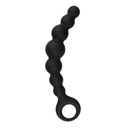 Силіконові анальні буси з кільцем Beaded Anal Easytoys 19 см, фото 1