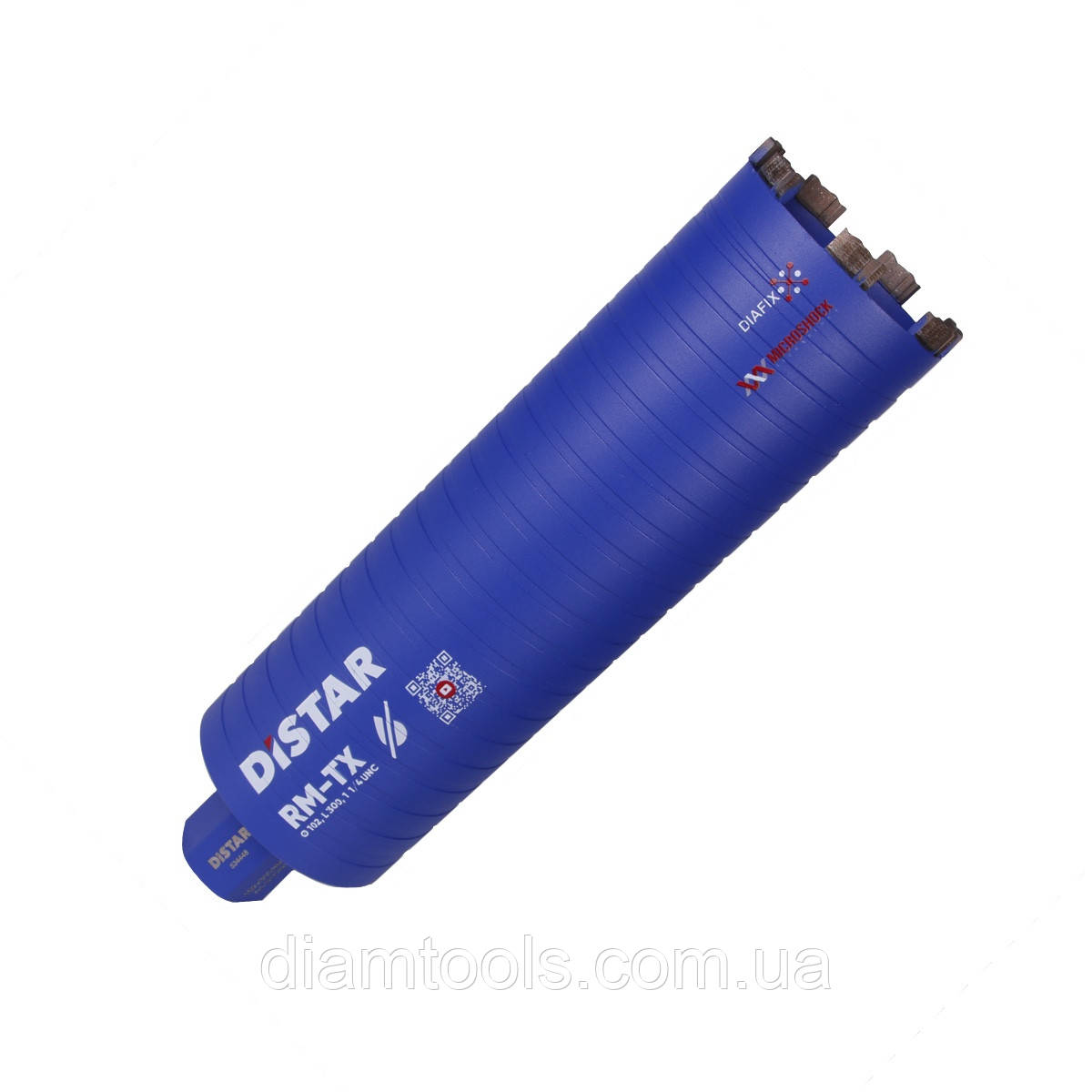 Коронка алмазна по залізобетону Distar 102x300-7x1 1/4 RM-TX
