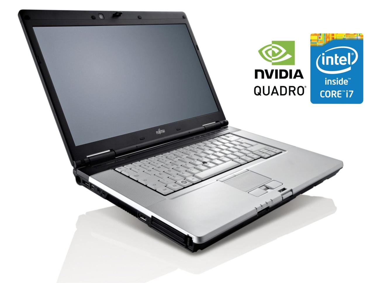 Ноутбук Fujitsu Celsius H700/ 15.6" (1920x1080)/ Core i7-620M/ 8 GB RAM/ 256 GB SSD/ Quadro FX 880M 1GB