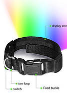 Нашийник для собак і котів з LED екраном Bluetooth Pet LED Collar, зображення з анімацією або рядком, що біжить, фото 8