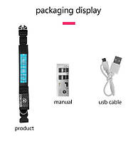 Нашийник для собак і котів з LED екраном Bluetooth Pet LED Collar, зображення з анімацією або рядком, що біжить, фото 10