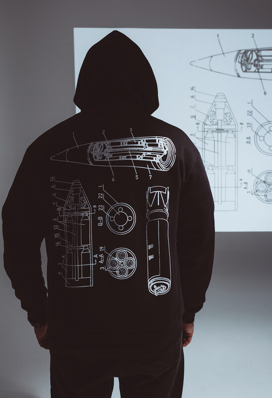 Зимове чоловіче худі Staff x DeepState d2 oversize fleece