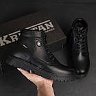 Чоловічі шкіряні зимові черевики Kristan Black, фото 6