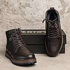 Чоловічі шкіряні зимові черевики Kristan Brown, фото 8