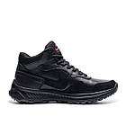 Чоловічі зимові шкіряні кросівки Nike Venture Runner Black, фото 2