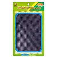 Килимок антиковз. на торпедо (чорний) синій кант 150х100 мм (синій)