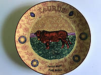 Декоративна порцелянова тарілка на стіну Lefard Телець 20 см 86-347