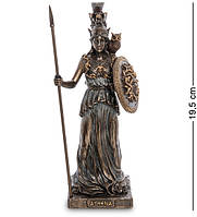 Статуэтка Veronese Афина богиня военной мудрости 19,5х6х7 см 1906331 бронзовое напыление
