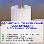 Зволожувач повітря з LED-підсвіткою 3в1 Аромадифузор з імітацією Вогненого Пламені Нічник для дітей Білий, фото 4