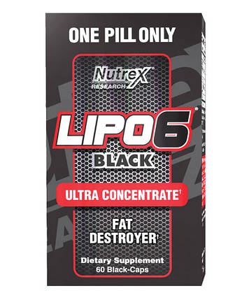 Lipo-6 Black Ultra Concentrate Nutrex 60 Black-Caps , фото 2