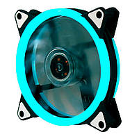 Кулер корпусной 12025 DC sleeve fan 4pin - 120*120*25мм, 12V, 1200об/мин, Ice-Blue, двухсторонний d