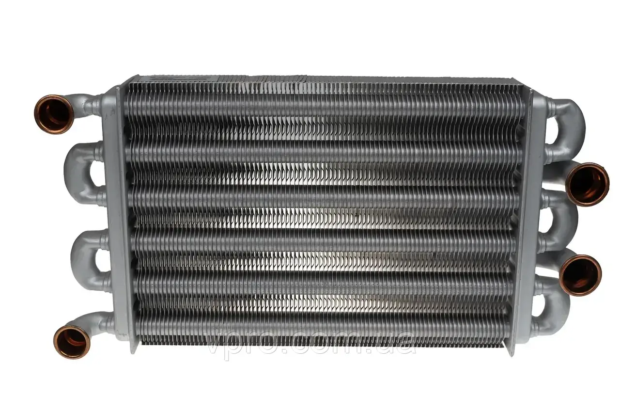 Теплообмінник бітермічний для газового котла Egis 24 kw — 65105094 до 2008г