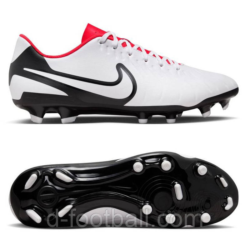 Футбольні бутси Nike Tiempo Legend 10 Club FG/MG DV4344-100, Білий, Розмір (EU) — 44.5, фото 1