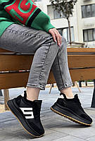 Кросівки жіночі зимові 8 пар у ящику чорного кольору 36-41, фото 2