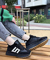 Кросівки жіночі зимові 8 пар у ящику чорного кольору 36-41, фото 6