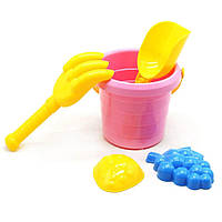 Іграшка "Набір Карапуз" ТехноК 2841TXK для ігор з піском Рожевий, World-of-Toys