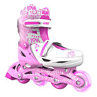 Роликовые коньки Neon Combo Skates Розовый (Размер 34-38) NT10P4, World-of-Toys