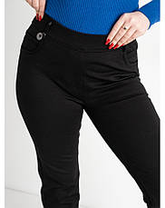 Зимові джегінси, джинси з поясом на гумці жіночі на флісі, є великі розміри BSZZ, фото 5