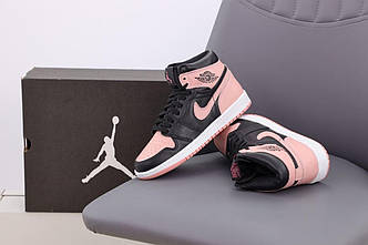 Жіночі Кросівки Nike Air Jordan 1 Mid Pink Black 36-37-38-39-40-41