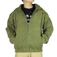 Куртка флисовая F2 олива,тактическая военная теплая зимняя кофта для холодов,флис для военных хаки оливковый