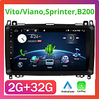 Android магнитофон для Mercedes Sprinter W906 W209 W311 Vito Viano B200 W639 W169 W245 Volkswagen Crafter LT3