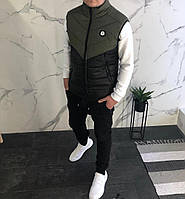 Жилетки хаки Moncler