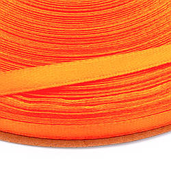 Стрічка атласна, розмір 0,6см, колір Оранжевий, 1 рулон (+-91м)