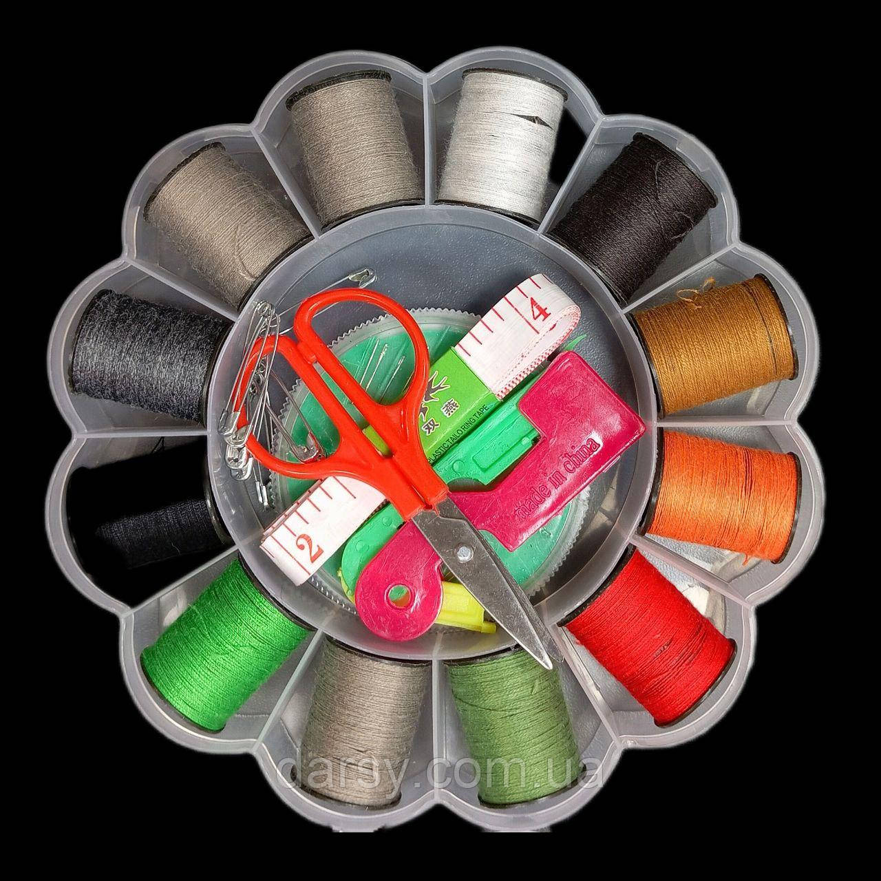 Туристичний набір в органайзер для пошиття та ремонту одягу, фото 1