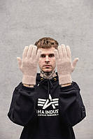 Рукавички Without spirit 5-61 beige