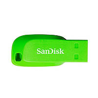 Флешка. Флеш-накопитель SanDisk USB 2.0 Cruzer Blade 64Gb Green