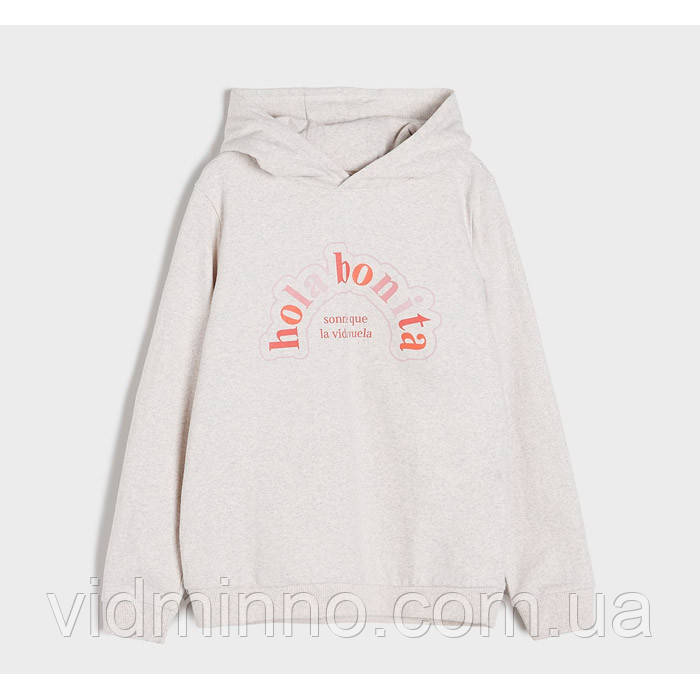 Толстовка худі Sinsay на дівчинку р.134 - 8-9 років (маломір), двонитка (петелька), фото 1