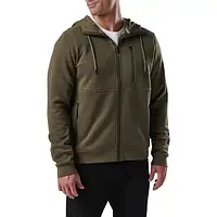 Реглан с капюшоном 5.11 Arms Full Zip Jacket ,тактическиий мужской теплый худи в оливе ,кофта военная хаки ВСУ