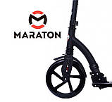 Самокат Maraton Air Max Чорний + LED-ліхтарик (2021), фото 5