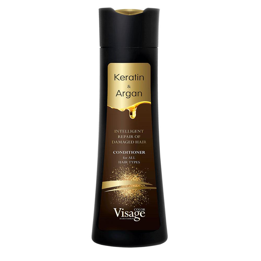 Кондиціонер для волосся з кератином і аргановою олією Visage, 250 мл