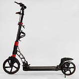 Самокат Best Scooter D-230 Disc Чорно-червоний (Гумова платформа), фото 5