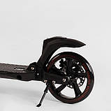 Самокат Best Scooter D-230 Disc Чорно-червоний (Гумова платформа), фото 7