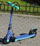 Дитячий самокат Scale Sports SS-19 Синій + LED ліхтарик, фото 3